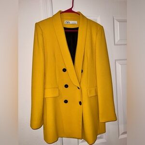 DOUBLE BREASTED BUTTONED BLAZER